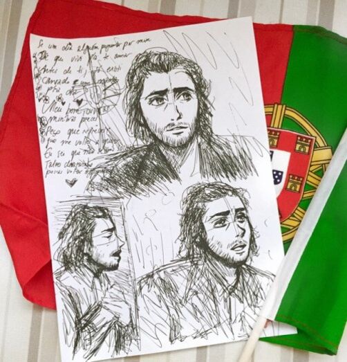 Artistas criam várias ilustrações de Salvador Sobral 
