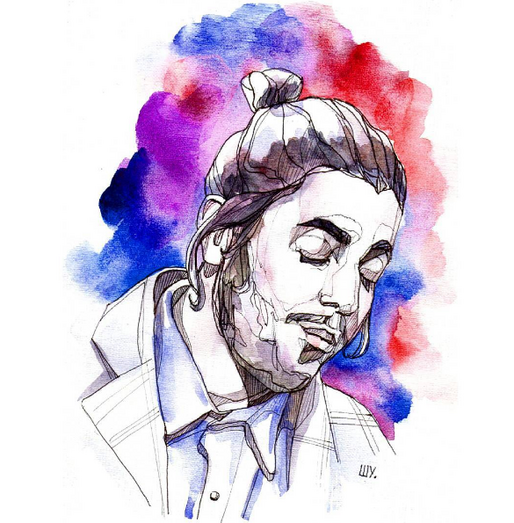 Artistas criam várias ilustrações de Salvador Sobral 