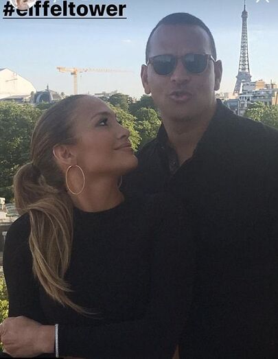 As férias românticas de Jennifer Lopez e Alex Rodriguez em Paris