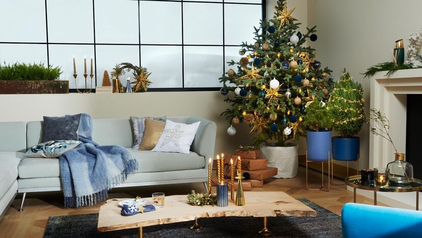 Casa, Natal, Luzes, Decoração