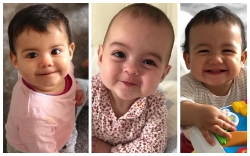 Eva, Alana Martina e Mateo