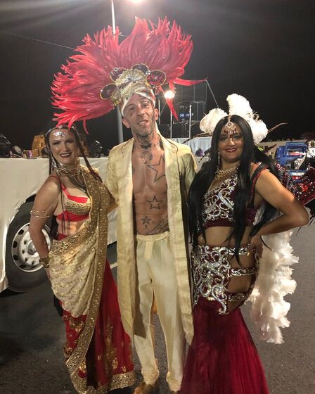 As imagens de Elma Aveiro a desfilar no Carnaval da Madeira