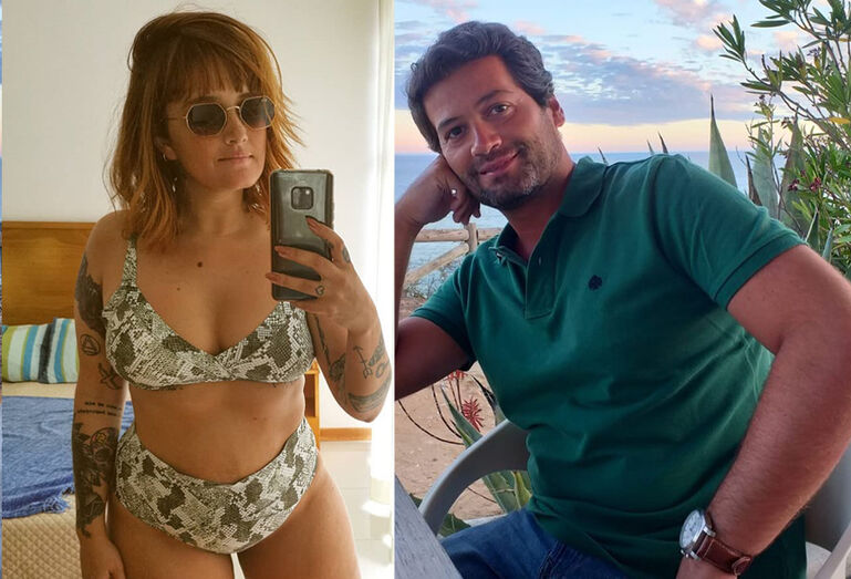 Carolina Deslandes e André Ventura