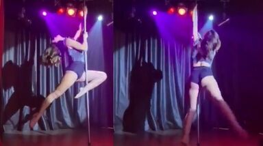 Dânia Neto arrasa a dançar no varão!
